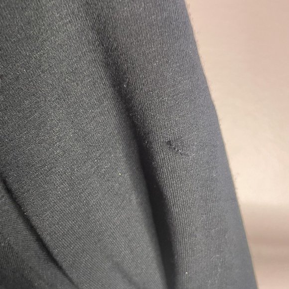 Eileen Fisher Mini Dress Women XS Viscose Stretch Jersey Dress Black Half Sleeve - Picture 6 of 8